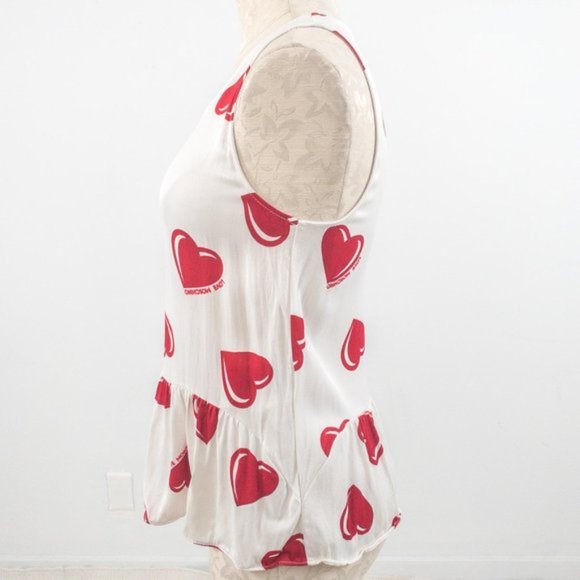 Moschino S/M Valentines Hearts Tank Top AS-IS Glam Halloween Costume - Picture 5 of 9